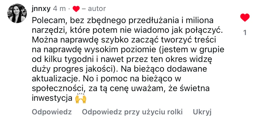 Opinia studenta StarterAI