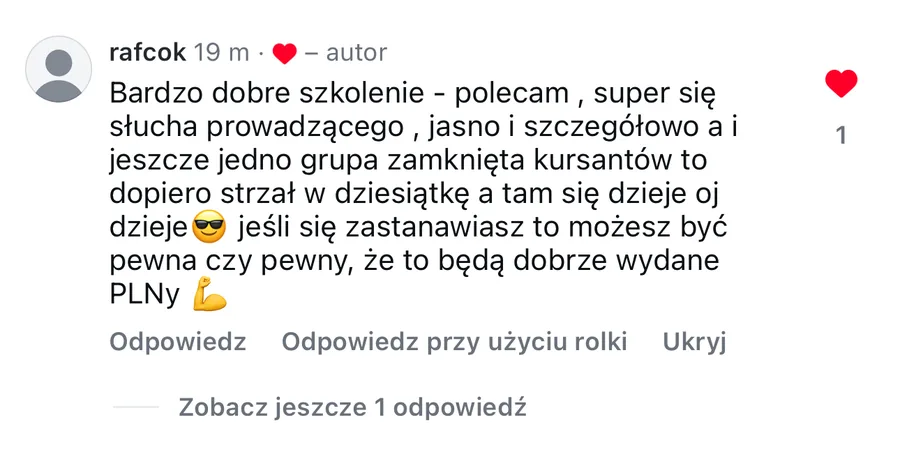 Opinia studenta StarterAI