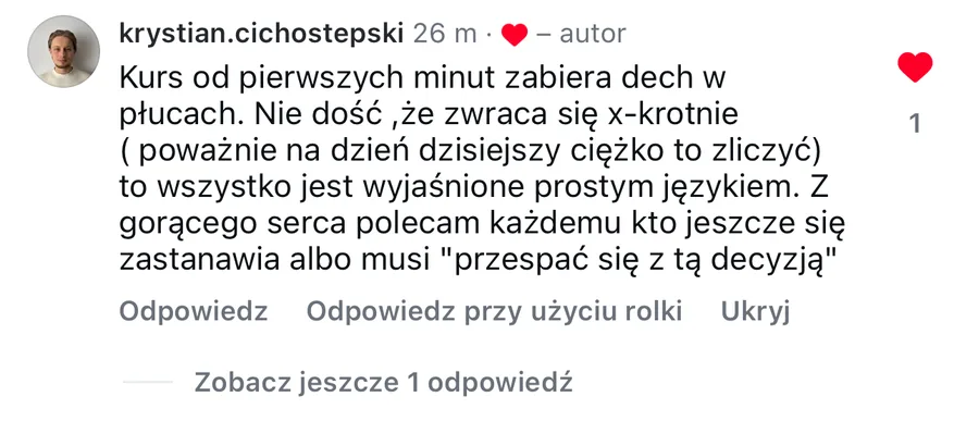 Opinia studenta StarterAI