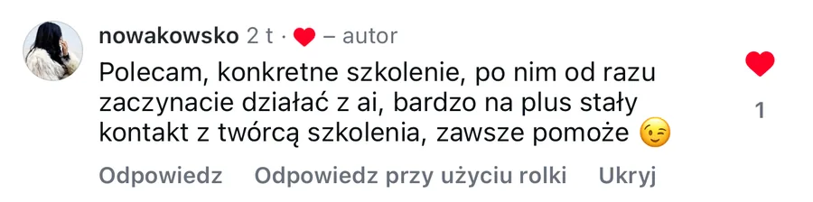 Opinia studenta StarterAI