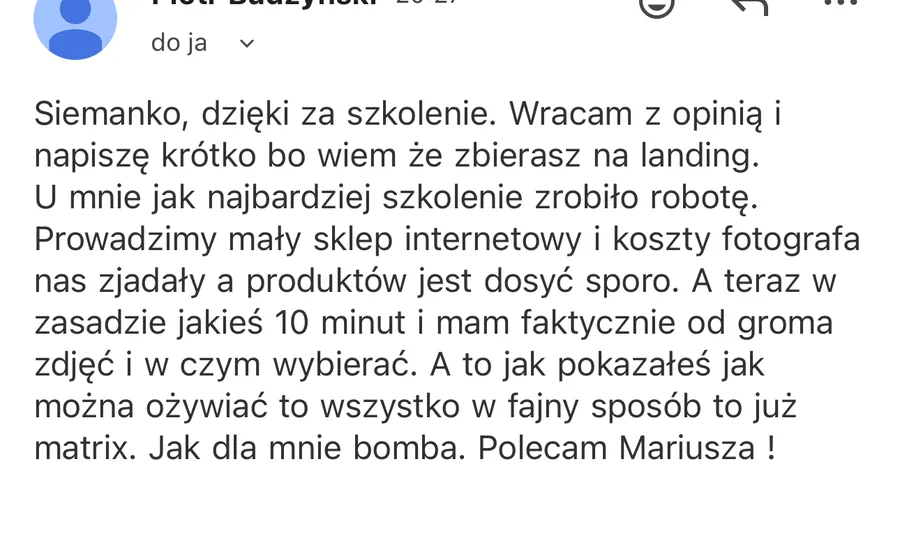 Opinia studenta StarterAI