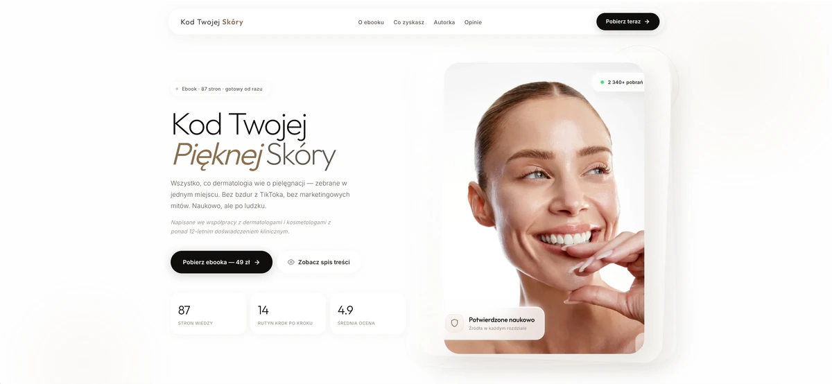 Landing page 1 — strona stworzona w Claude Code