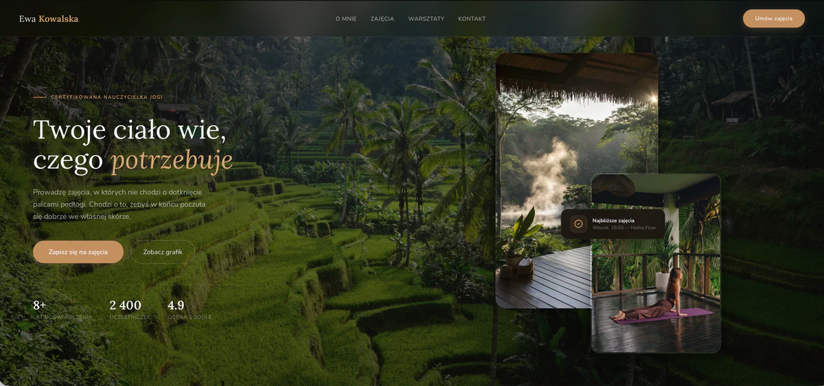 Landing page 2 — strona stworzona w Claude Code