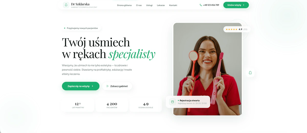 Landing page 5 — strona stworzona w Claude Code