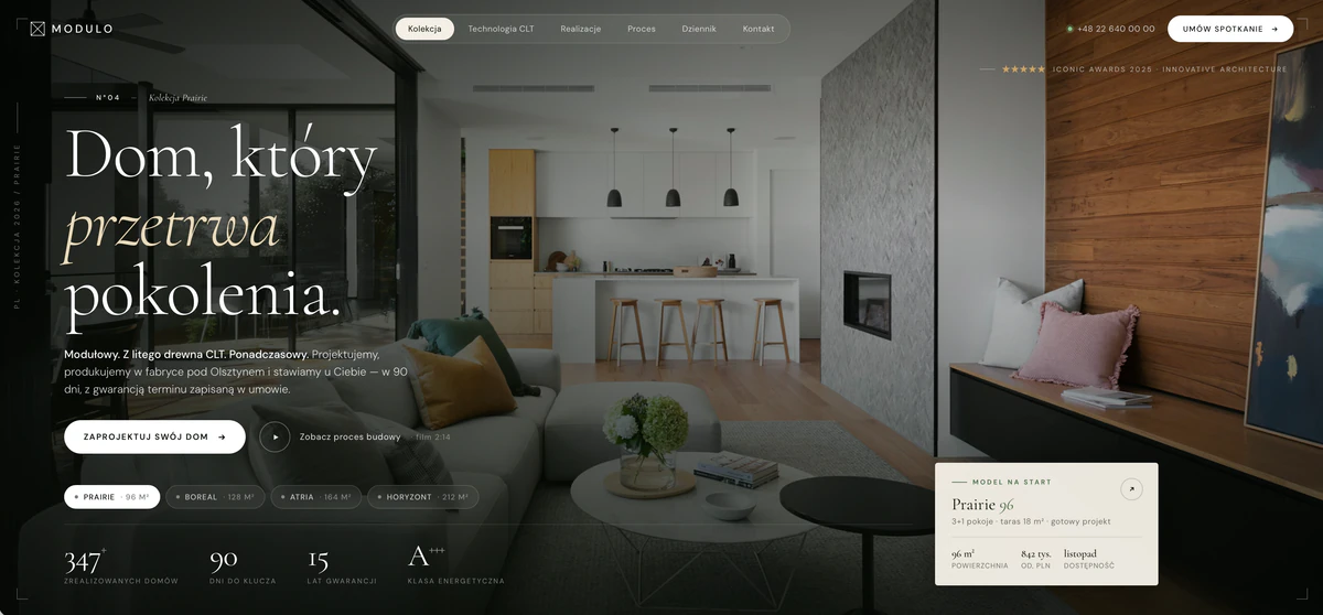 Landing page 8 — strona stworzona w Claude Code